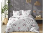 Pościel bawełniana 160x200 +2/70x80 różowe róże wz. 5342 b